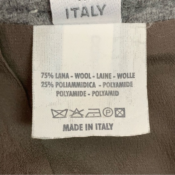 GUNEX For Brunello Cucinelli Women's Grey Pencil Pleated Wool Skirt Size 6 - Picture 10 of 10